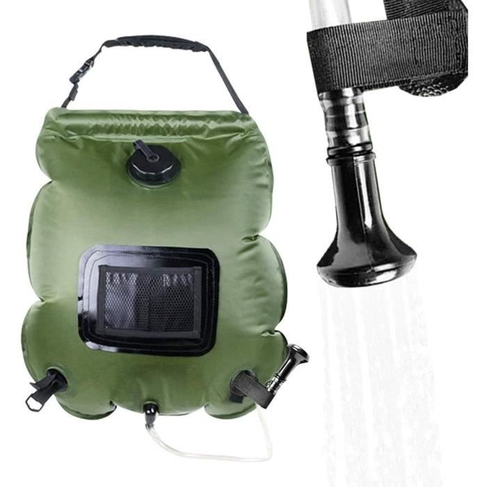 Sac De Douche Solaire 20 Litres LOMUG - Chauffage Solaire Portable Pour Camping, Plage, Randonnée