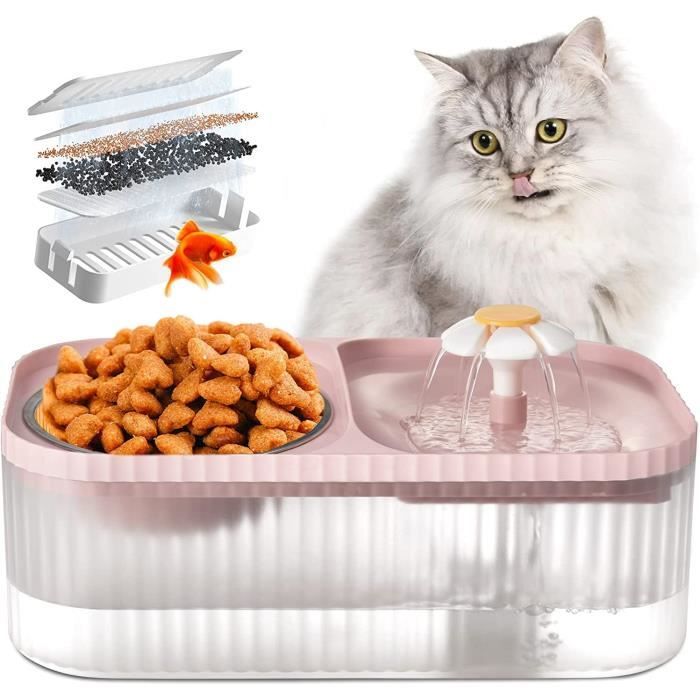 Fontaine à Eau - Non spécifié - 3L - Rose - Silencieuse - Distributeur Automatique pour Chats et Chiens