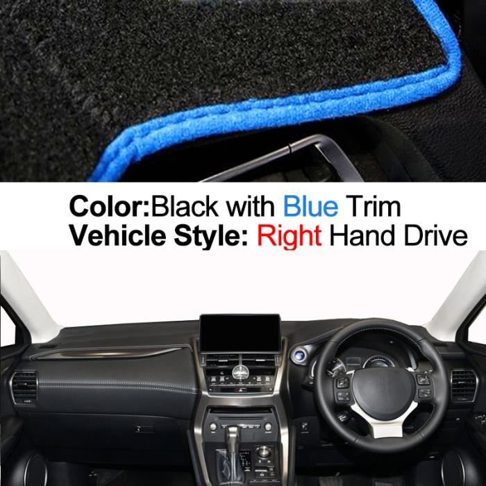 Protection Tableau De Bord Voiture - Housse Anti-UV Anti-éblouissement En Polyester - Noir - 146x55 Cm