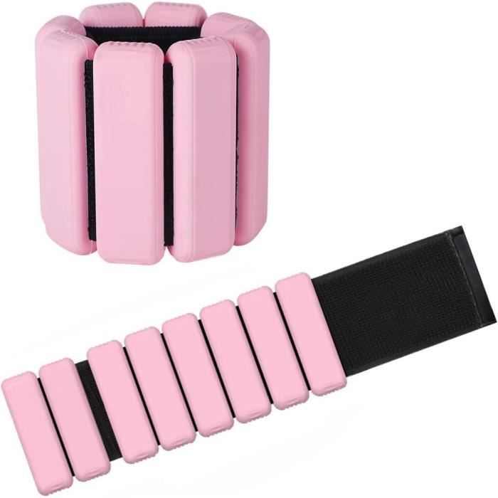 Poids Réglables Pour Chevilles Et Poignets En Silicone - Lot De 2, 0,45 Kg Chaque - Pour Fitness, Course, Rééducation