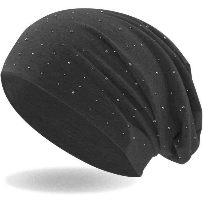 Pierres En Strass Beanie Slouch Long Avec Beau Strass
