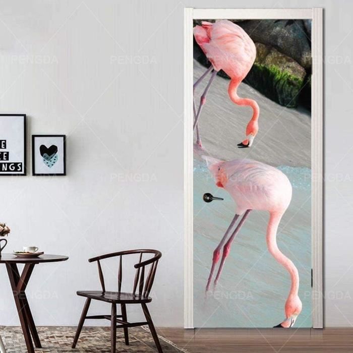 Papier Peint 3D Pour Porte Intérieure, Chambre À Coucher, Salon, Salle De Bain, Décoration D'Intérieur