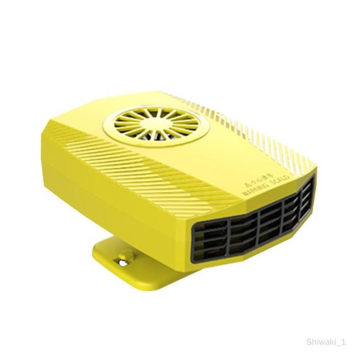 Chauffage/ventilateur 2 En 1 Pour Voiture 12V - 120W, Rotation 360°, Support Ventouse - Dégivrage Hiver & Rafraîchissement été - 10