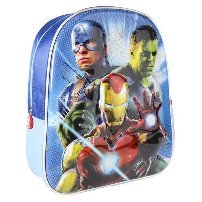 Sac à dos enfant - 3D Premium métallisé Avengers - Métallisé - Multicolore - 26 x 31 x 10 cm