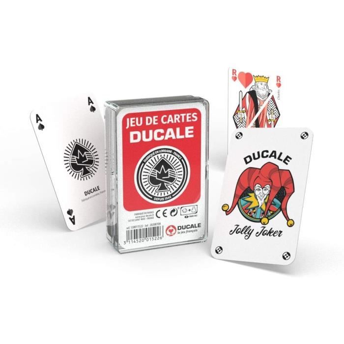 Jeu de 54 cartes Ducale - Boîte plastique - Coloris aléatoire ...