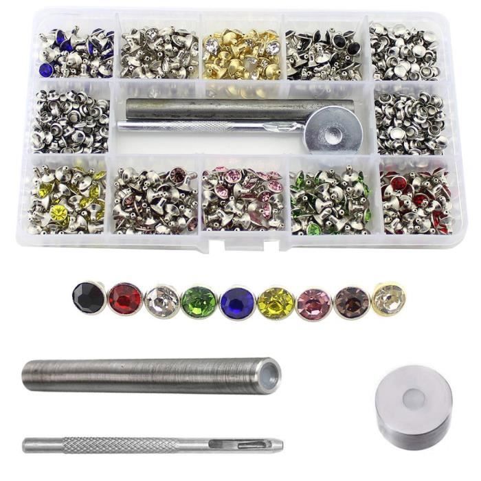 Lot De 154 Rivets En Cuivre Pour Travail Du Cuir - Taille 12, 4 Dimensions, Pour Fixation Solide