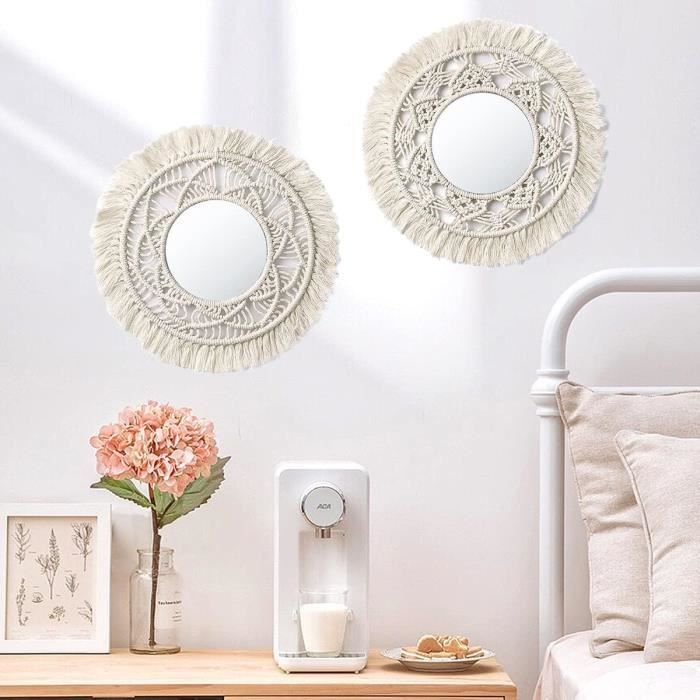 Panier Suspendu En Macramé Bol Décoratif Style Bohème 23cm H90cm
