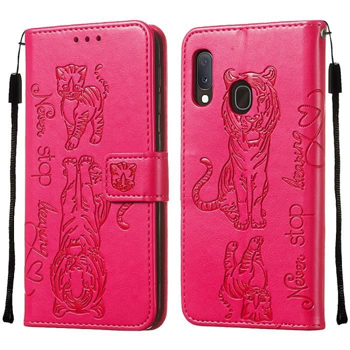 Vankii Coque Pour Samsung Galaxy A20E, Rabat Portefeuille De Protection Cuir PU Etui, Slim Silicone TPU Bumper Magnétique Housse, Flip Porte Cartes Avec Fonction Support Cover Antichoc Case (Le Noir