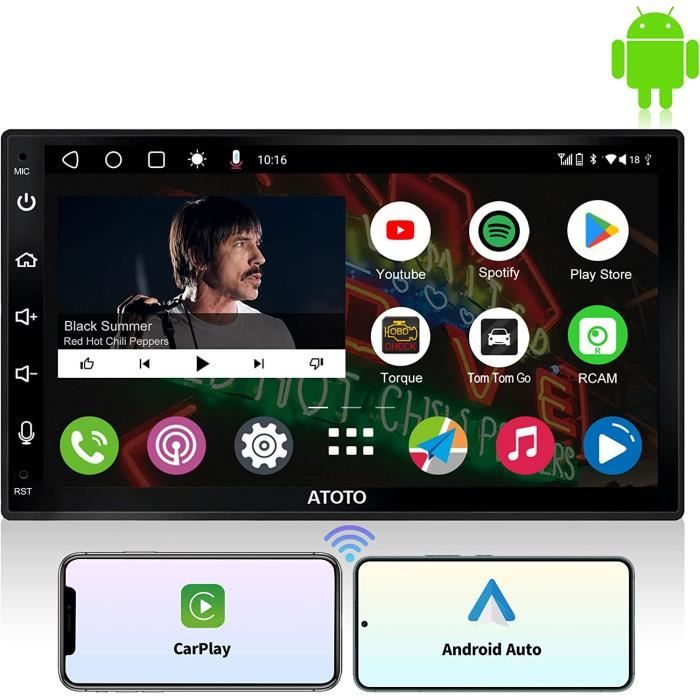A6 PF Android 2 Din Écrans de Tableau de Bord intégrés, 7 Pouces écran  Tactile Autoradio , Carplay sans Fil & Android Auto A316 - Cdiscount Auto