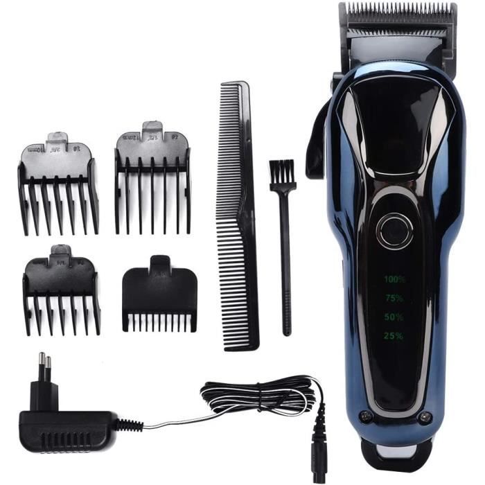 Tondeuse À Cheveux Professionnelle Homme Sans Fil Tondeuse Waterproof