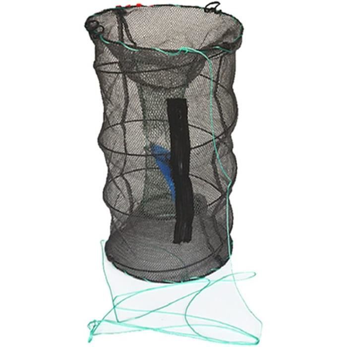 Nasse à écrevisses Pliable – 31,5x19x19 Cm Ou 50x19x19 Cm, Maille Résistante, Pour Eau Douce Ou Salée, Avec Corde Et Balle Appât