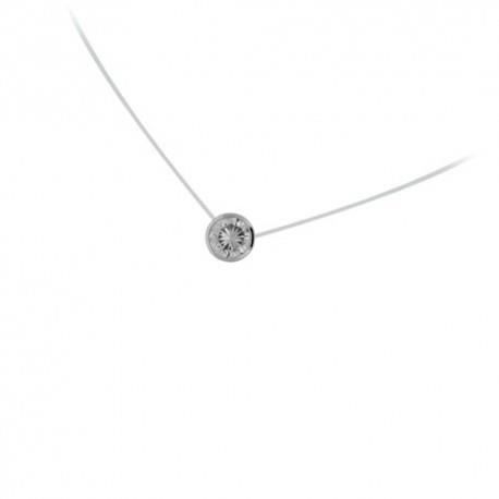 Yumilok pendentif collier en 925 argent pur doublé étoiles mobile orné zircon cubique pour femme fille couleur dargent 