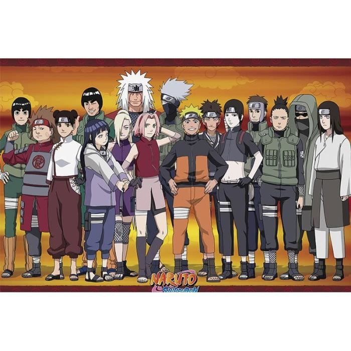 Poster Naruto Shippuden Ninjas Konoha Roule Filme 91 5x61