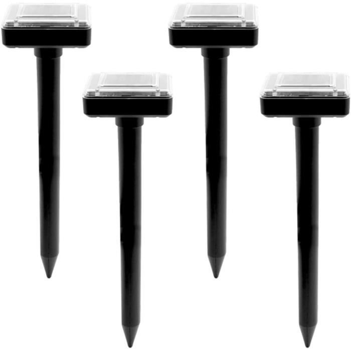 Répulsif à Taupe Solaire à Ultrasons (Lot De 2) - IP66 Étanche, Écologique - Pour Jardin, Pelouse, Anti-Rongeurs