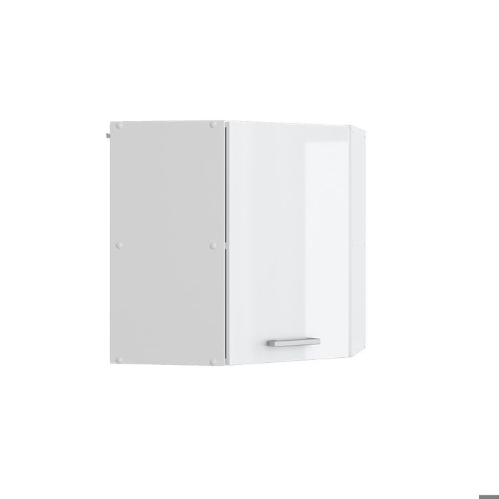 Meuble De Cuisine VICCO R-Line – Élément Bas D'angle 87 Cm, Blanc Ultra-brillant, Neuf