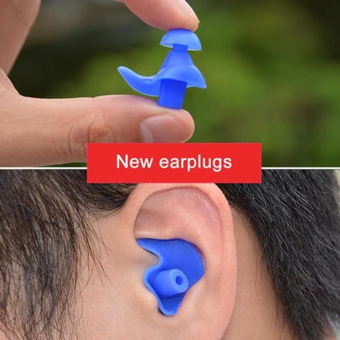 Bouchons d/'oreille pour Dormir Nager Bouchons d/'oreilles Étanches Sommeil 5 Paires Bouchons d/'oreille en Silicone Réutilisables Réduction de Bruit Bouchons d/'oreille Convient pour Travail
