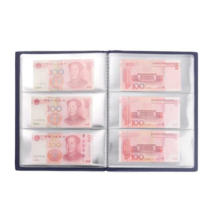 Shan Album Classeur Etui Housse Poche Collection Monnaie Billet