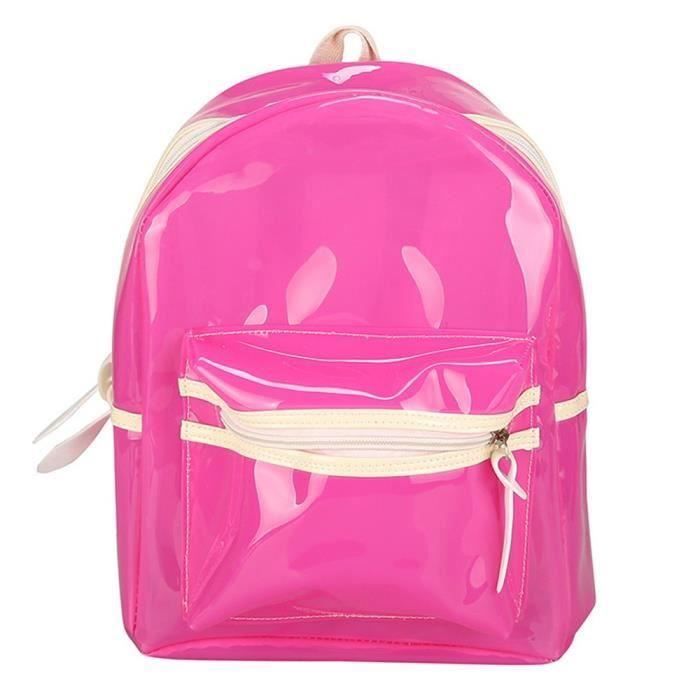 sac transparent rose