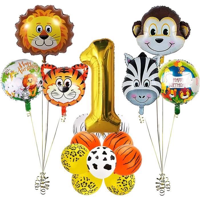 Jungle Decoration D Anniversaire Garcon 1ansanniversaire Garcon Ballon Decoration Anniversaire Animal Jungle Safari Fete D An 66 Cdiscount Maison