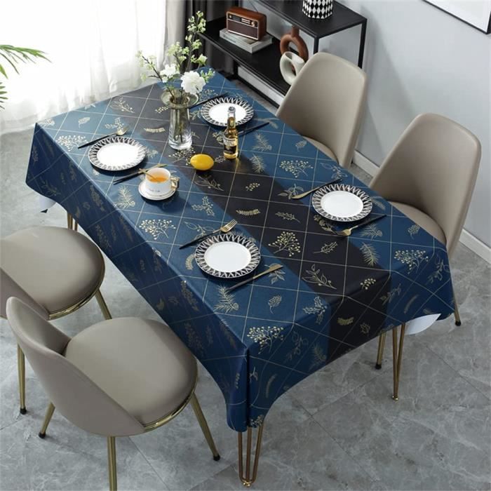150x275cm Nappe Plastique Rectangulaire Anti Tache Nappes Toile Ciree Exterieur Impermeable Pvc Chemin De Table Imprimee 384 Cdiscount Maison