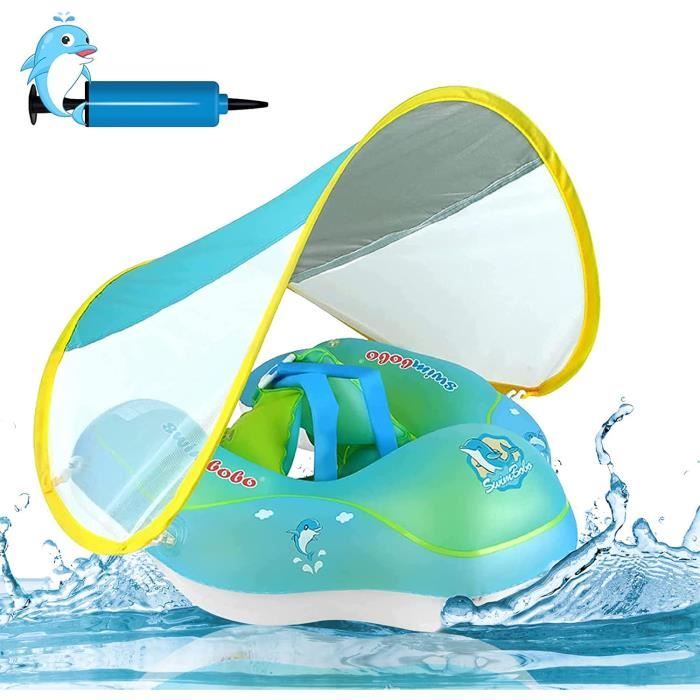 Bouee Piscine avec Auvent, Flotteur Bouée Bébé Non Gonflable Flotteur Piscine pour Bébé avec Bouee Piscine avec Auvent, Flotteur Bouée Bébé Non Gonflable Flotteur Piscine pour Bébé avec