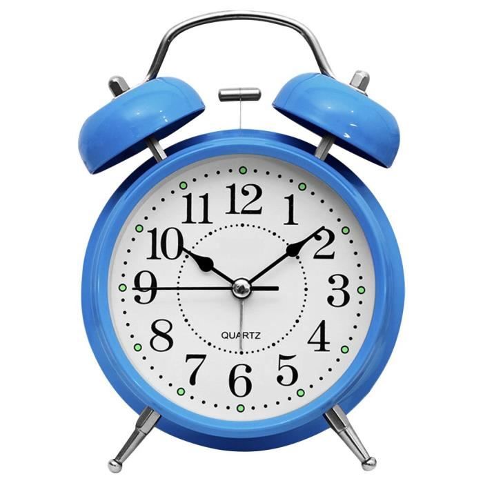 Réveil Mécanique Fdit Réveil Rétro 4' Rétro Avec Veilleuse Horloge à Reveil Style Ancien