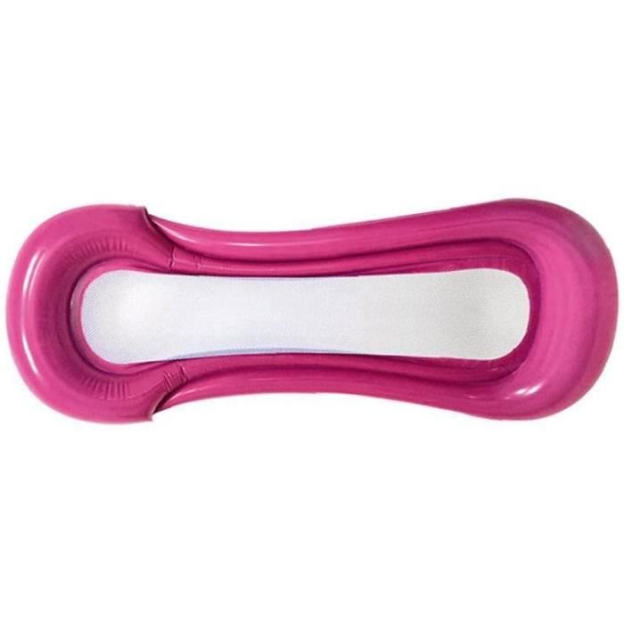 Bouée Piscine Chaise Longue Gonflable 150x78cm Vert - Matelas Hamac Flottant Avec Appui-Tête