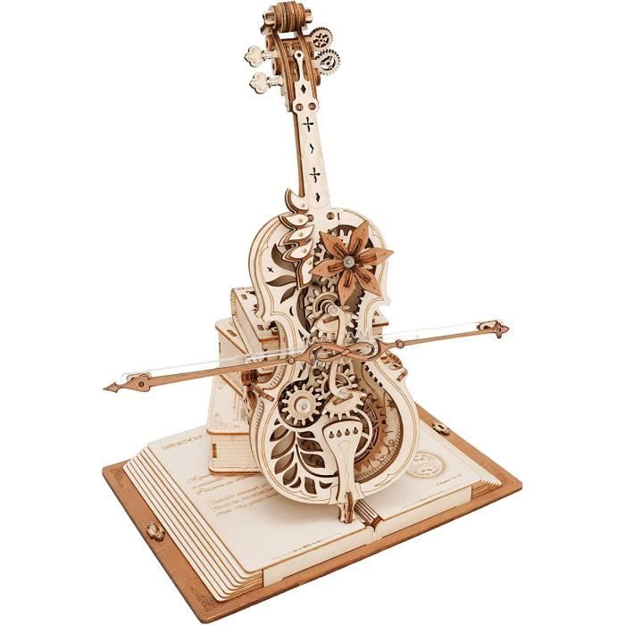 Puzzle 3D En Bois à Construire - Modèle Chat Chanceux Rolife 72 Pièces