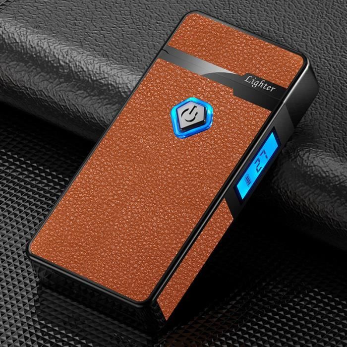 Étui Pour Briquet En Cuir PU | Protection Porte-Clés | Pour Camping, Randonnée, Barbecue | Marron Clair/Foncé