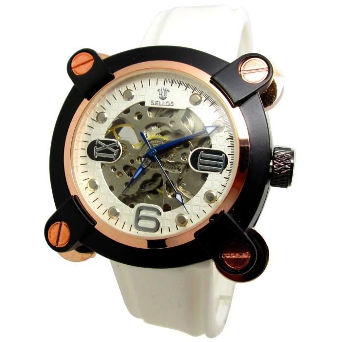 MONTRE HOMME AUTOMATIQUE BLANC CUIVRE OR MECANISME Achat vente