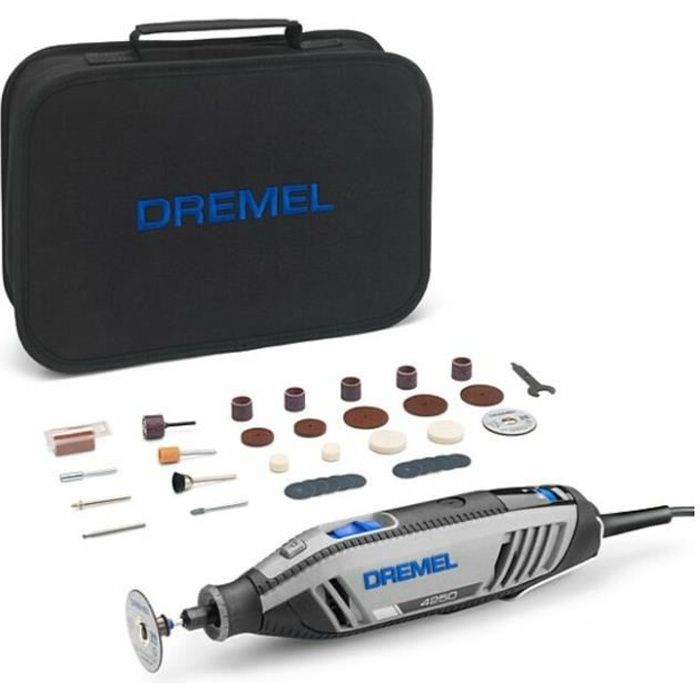 Outil rotatif multifonction DREMEL - filaire 4250/35 - 175W -  35 accessoires + sac tissus - F0134250JA