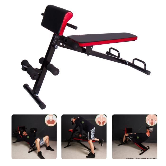 Appareil de musculation multifonctionnel VIDAXL - 65 kg - Noir - Mixte