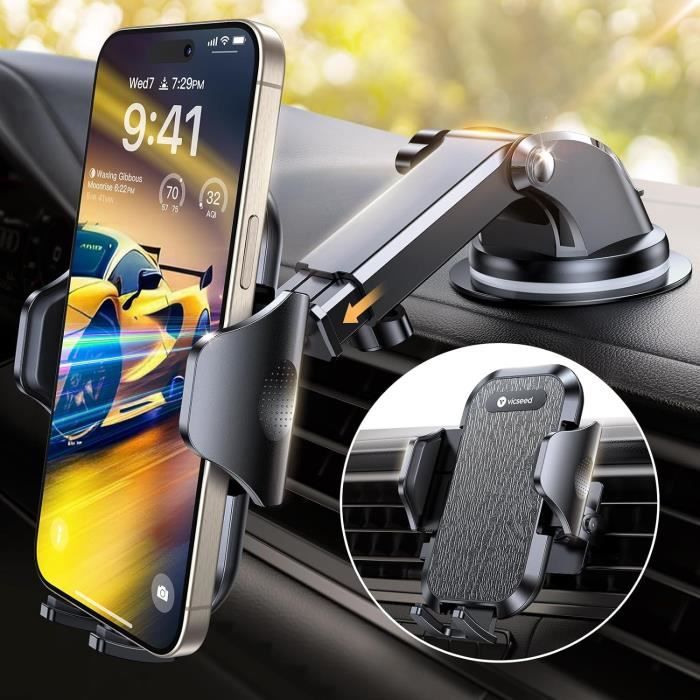 Support Téléphone Universel Pour Voiture - Fixation Allume-cigare - Neuf Sous Emballage - Modèle Générique