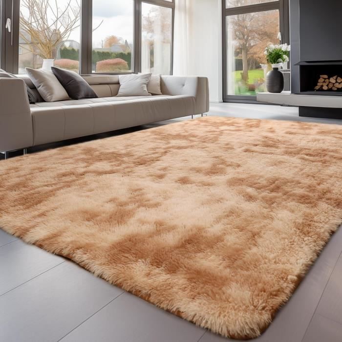 Homaxy Tapis Moelleux Shaggy Haut De Gamme – Antidérapant, Lavable En Machine – Vert Foncé 80x150 Cm – Idéal Salon & Chambre