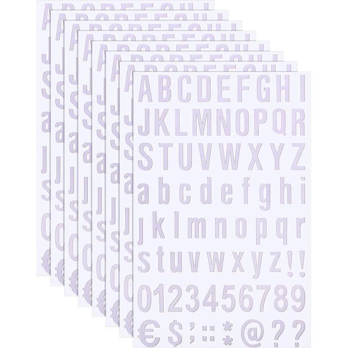 Autocollants Lettres Et Chiffres Vinyle Rouge - 10 Feuilles Auto-adhésives, étanches, Pour Scrapbooking, Classement, Personnalisation (boîte Aux Lettres, Armoire, Fenêtre)