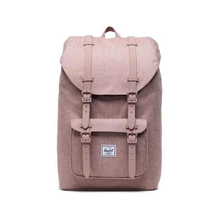 Herschel Little America Mid Volume Backpack Ash Rose Crosshatch