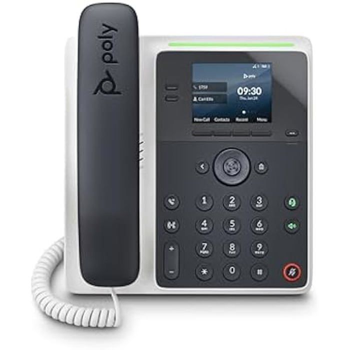 HP Poly Edge E100 IP Telefon Schwarz Kabelgebundenes Mobilteil IPS 7 11 cm 2.8`` 320 x 240 Pixel 82M86AA - vue 2