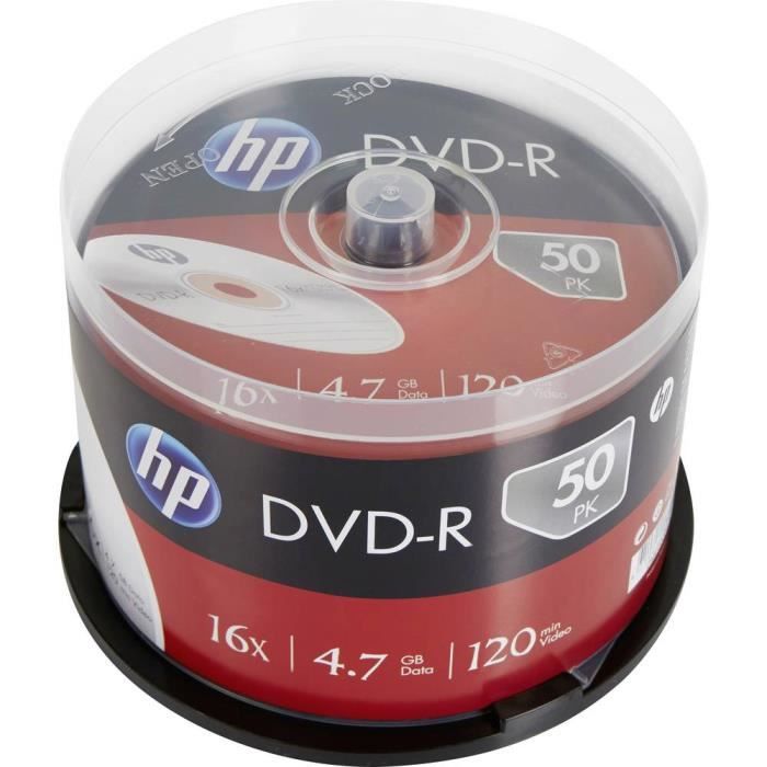 HP DME00025 DVD-R vierge 4.7 GB 50 pc(s) tour