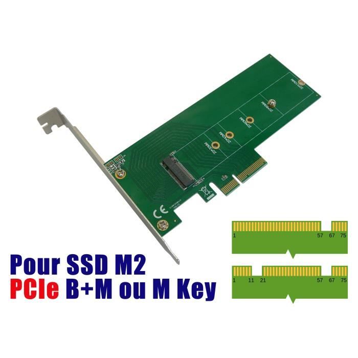 Carte Contrôleur M2 Dual Gigabit Ethernet - M.2 PCIe M ou B+M - Realtek
