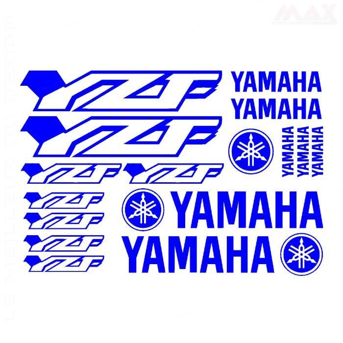 16 stickers YZF – BLEU ROI – YAMAHA sticker YZF 750 600 - YAM436