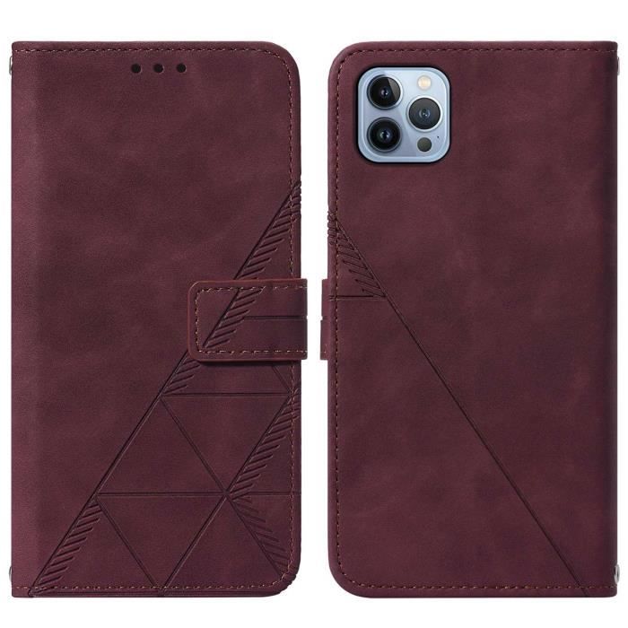 Mooncase Etui en cuir tridimensionnel embossé pour Apple iPhone 13 Pro ...