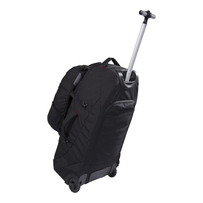 Sac de Jour Amovible Sangles de Compression Camping Randonnée Noir Taille Unique Zips verrouillables Mountain Warehouse Sac à Dos à roulettes Voyager 50L+20L pour Voyage Durable 
