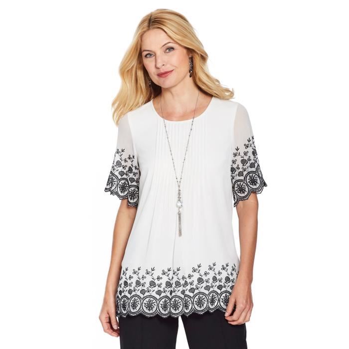 Blouse Brodée Femme | Online www.cremascota.com