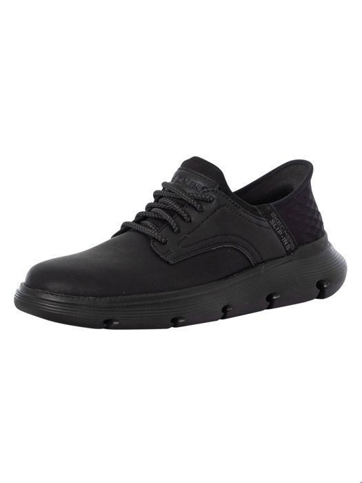 Skechers Skechers Garza Gervin - Chaussures homme noir synthétique à lacets talon plat