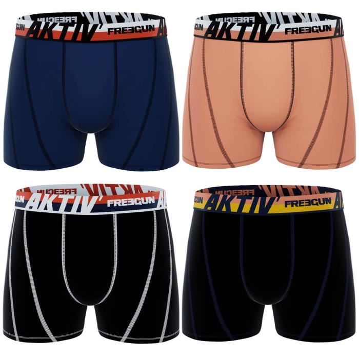 Lot De 4 Boxers Homme Landscape Freegun - Orange - - 32.90