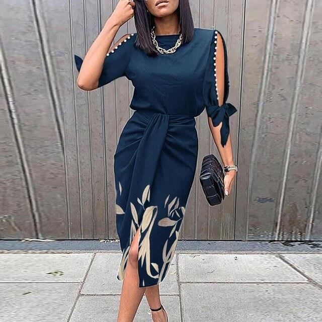 Robe longue demi manche shop