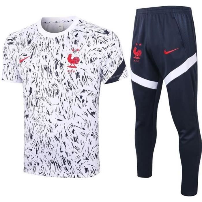 Nouveaux Survetement Maillot Equipe de France 2 Etoiles Maillot de Foot 2020 2021 Survet POLO Pas Cher pour Homme Cdiscount Sport