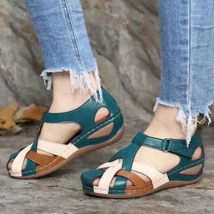 Sandales Romaines Dorées New Look Taille 37 - Occasion En Bon état