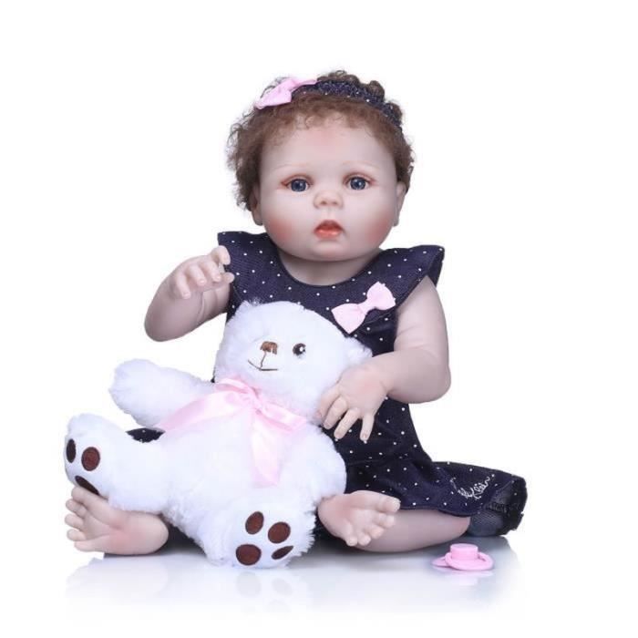56cm Bebes Reborn Poupées Réaliste baby Doll souple en silicone Full body Vinyle Boneca 56cm Bebes Reborn Poupées Réaliste baby Doll souple en silicone Full body Vinyle Boneca