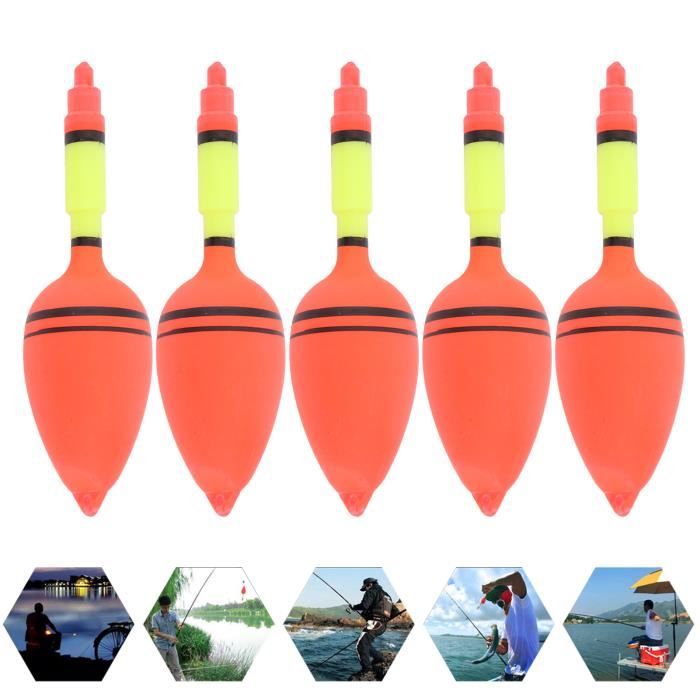 Lot De 5 Flotteurs Pour Filet De Pêche En EVA - Flottabilité élevée, Dimensions 96x145x20mm - Jaune, Pour Piscine, Cage, Pêche